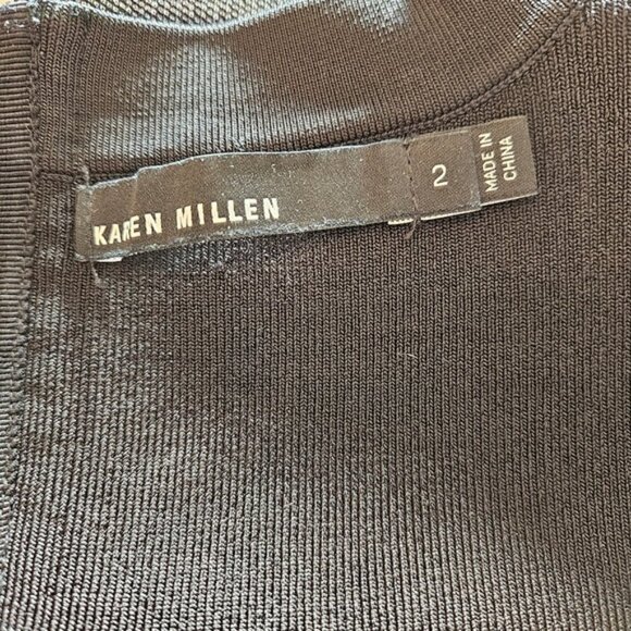 Karen Millen Bandage Bodycon Zebra Print Sleeveless Mini Dress Black Grey Size S - Picture 13 of 16